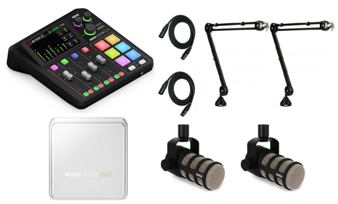 Rodecaster DUO Podcasting Bundle x2